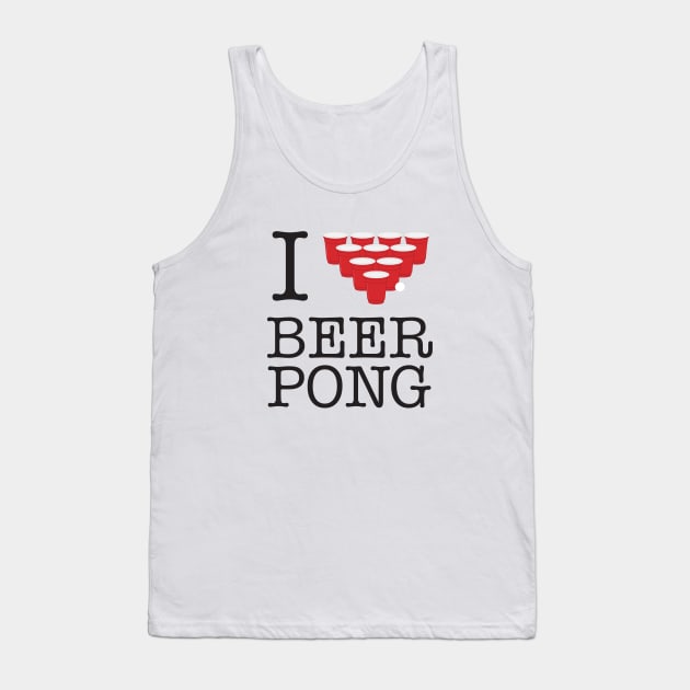 I Heart Beer Pong Tank Top by Woah_Jonny